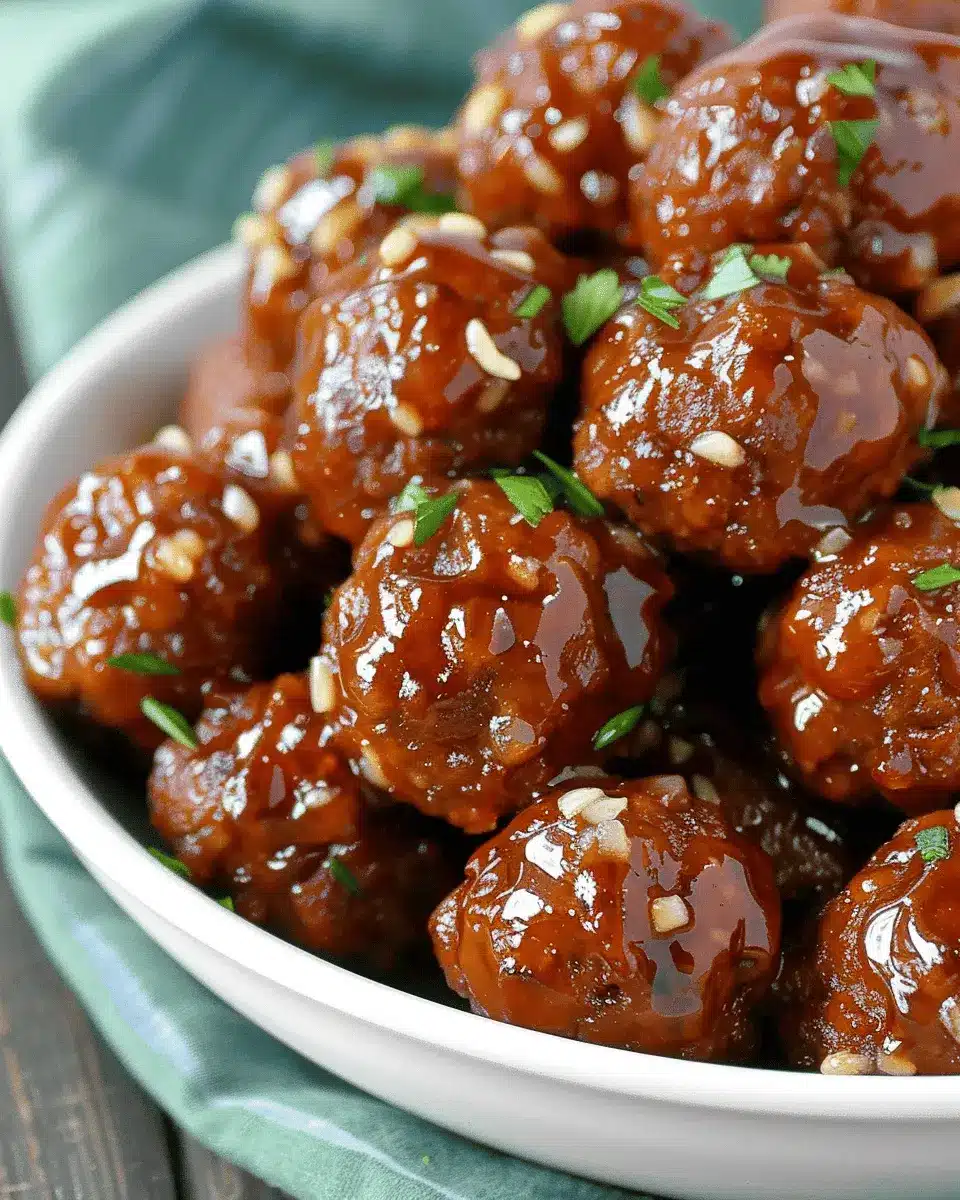 Slow Cooker Honey Garlic Meatballs for Easy Weeknight Dinners