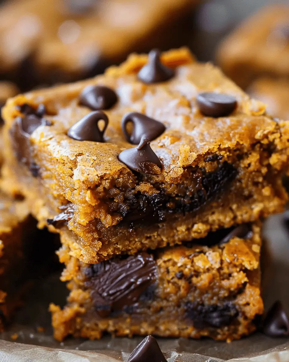 Fudgy Pumpkin Chocolate Chip Bars: The Best Fall Treats at Home