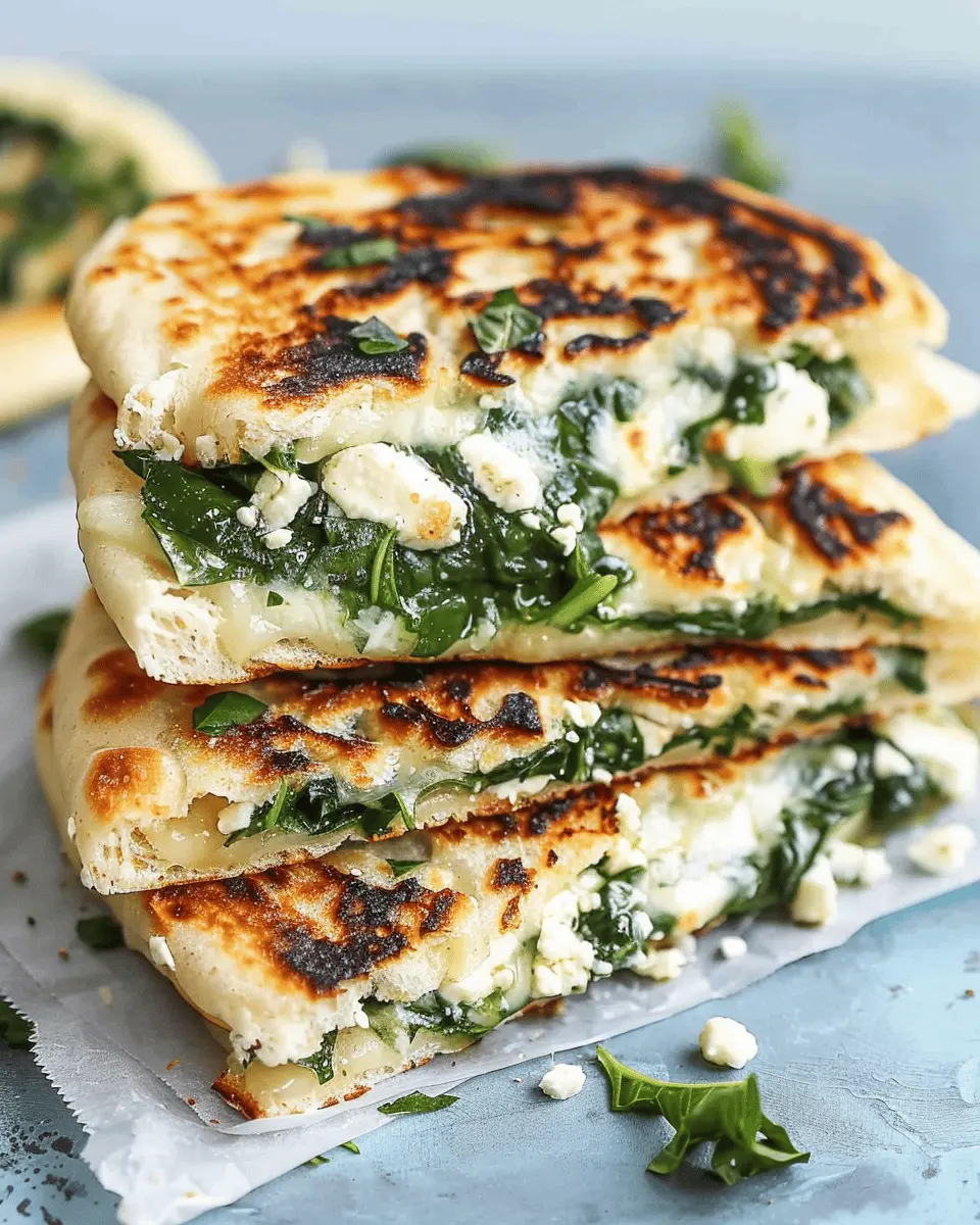 Spinach and Feta Naan Sandwiches: Easy Comfort Food Delight