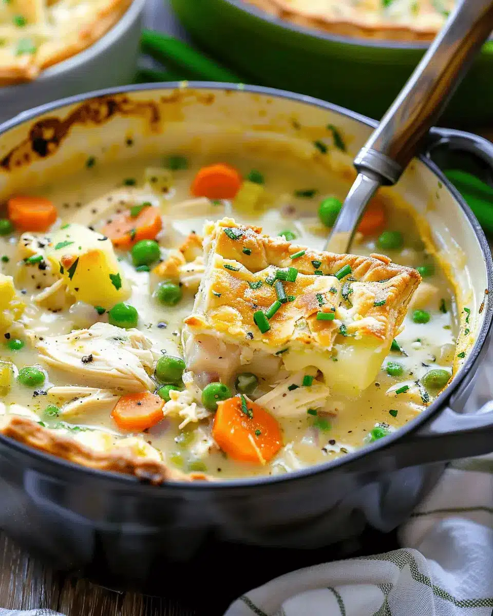 Creamy Chicken Pot Pie Soup: A Comforting Delight with Turkey Bacon