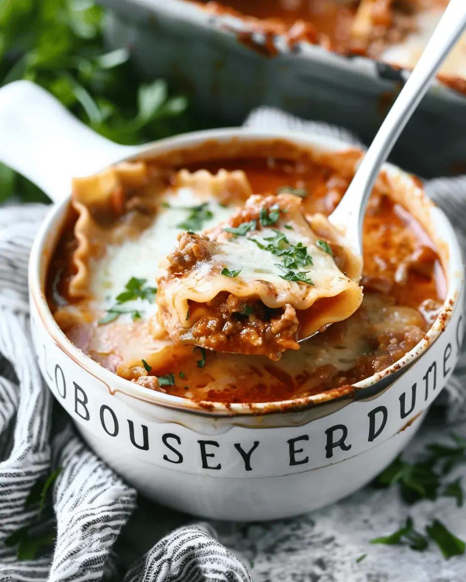 Best Ever One-Pot Lasagna Soup: A Cozy Family Favorite