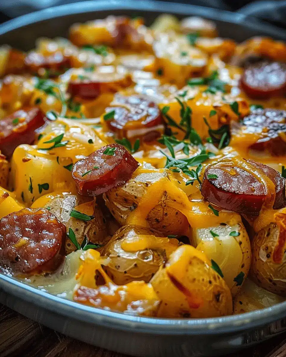 Cheesy Ranch Potatoes and Smoked Sausage: Easy Comfort Food Delight