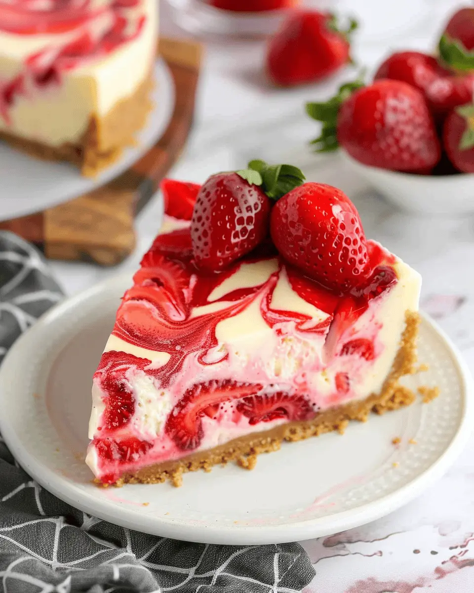 Strawberry Swirl Cheesecake: The Best Indulgent Treat at Home