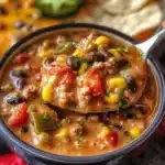Healthy High Protein Creamy Taco Soup