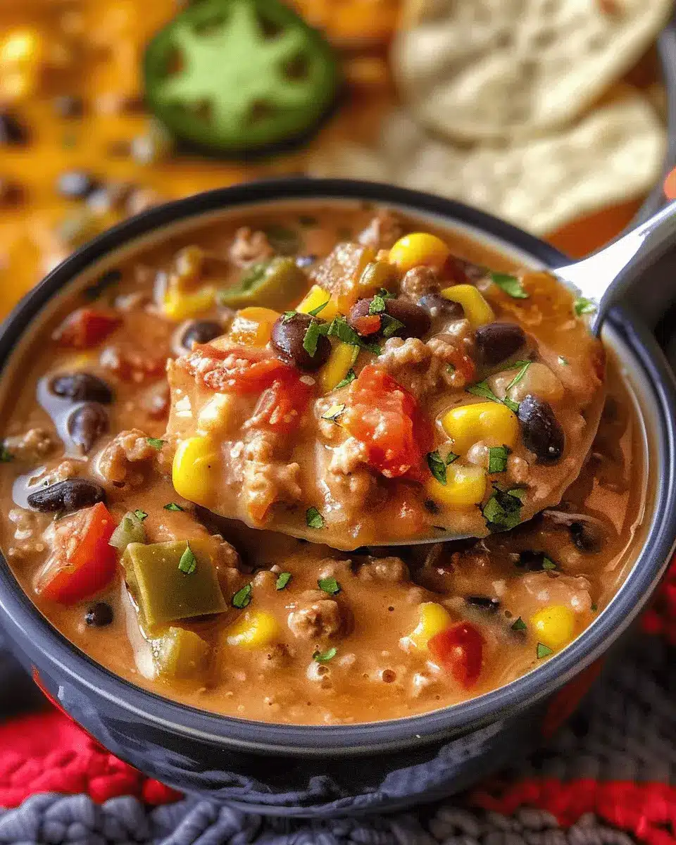 Healthy High Protein Creamy Taco Soup That Everyone Will Love