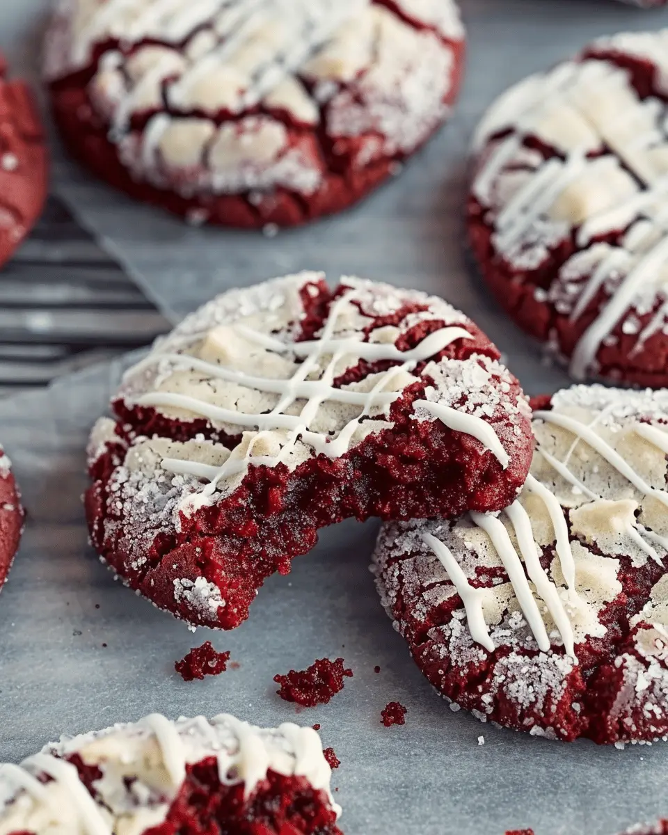 Fudgy Red Velvet Crinkle Cookies: The Best Indulgent Treat