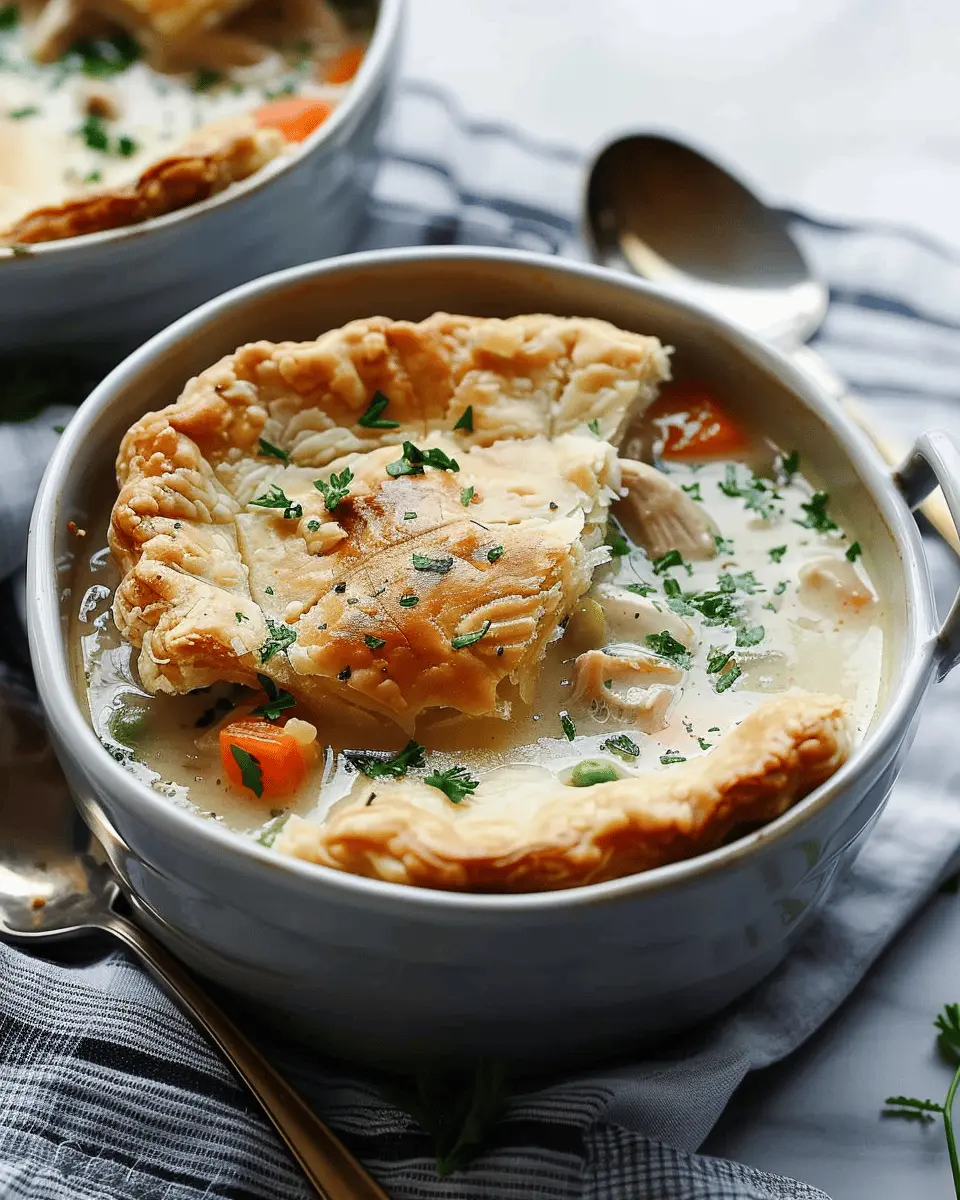 Stove Top Chicken Pot Pie Soup: Effortlessly Cozy Comfort Food