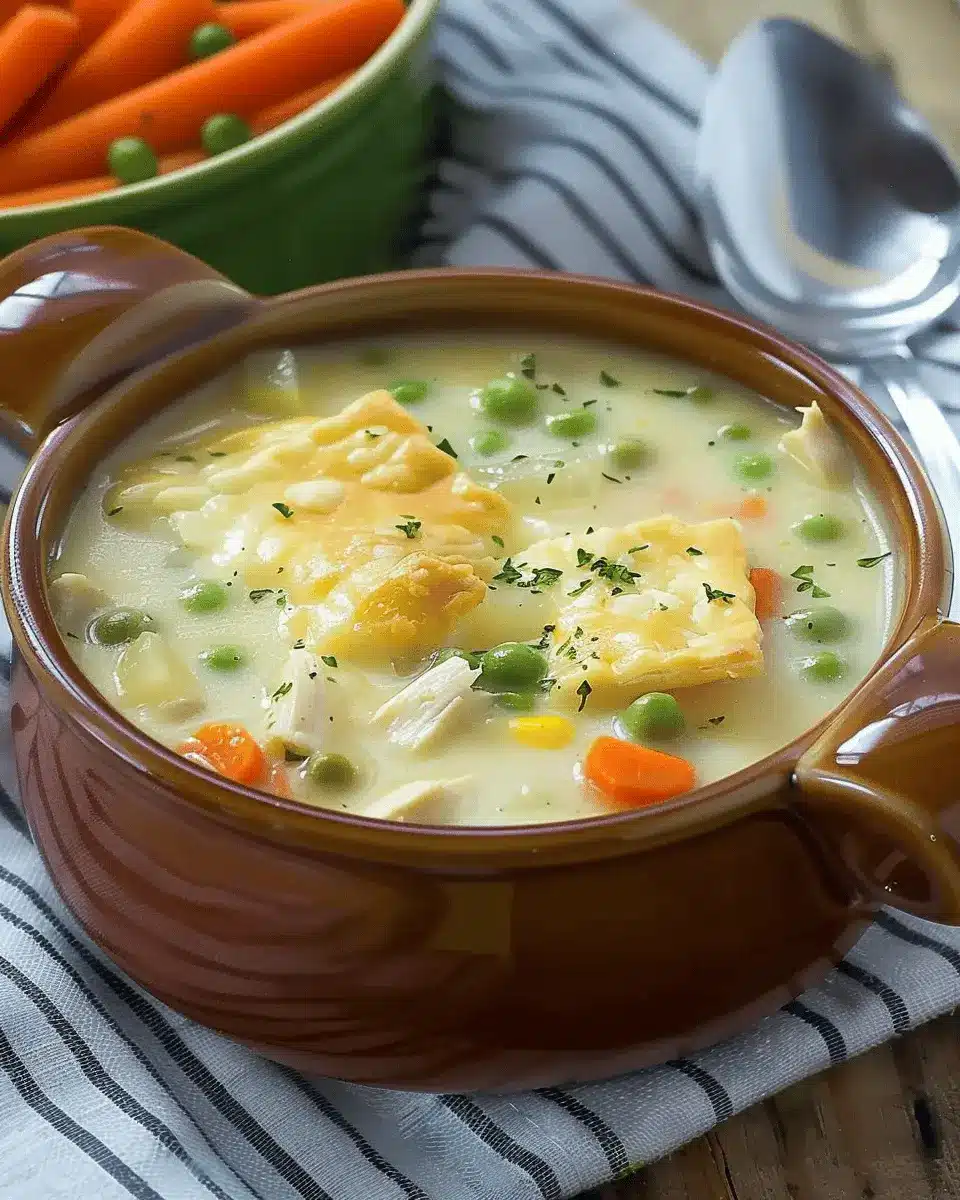 Easy Chicken Pot Pie Soup: A Cozy Snack for Soup Sunday