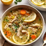 Crockpot Lemon Chicken Soup