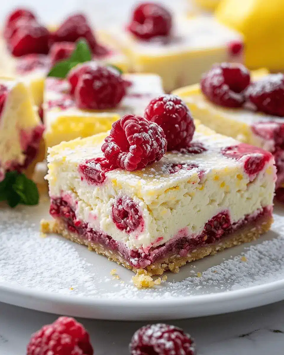 Lemon Raspberry Cheesecake Bars – A Delightfully Easy Treat