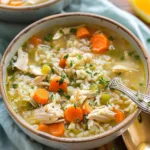 Crockpot Chicken & Rice Soup