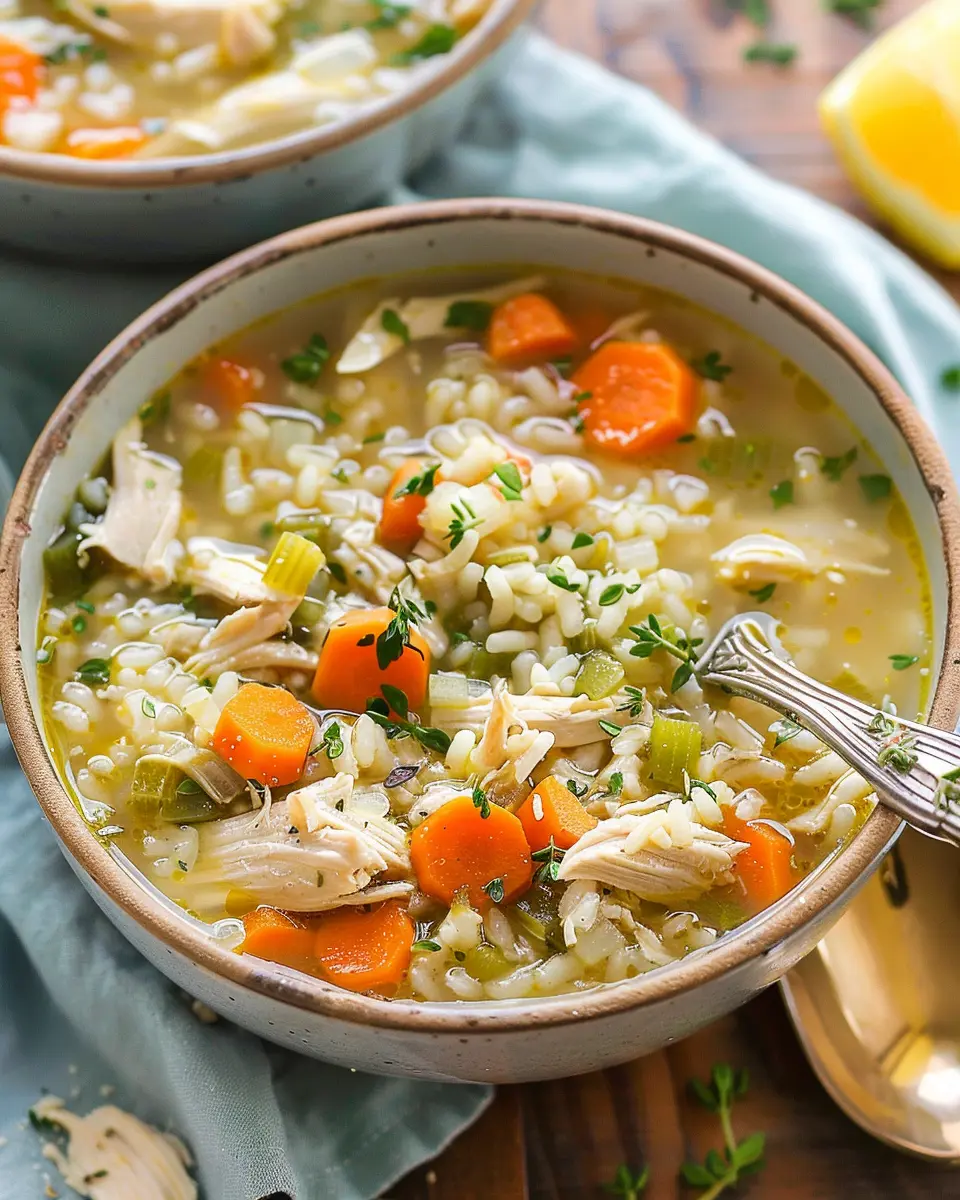 Crockpot Chicken & Rice Soup