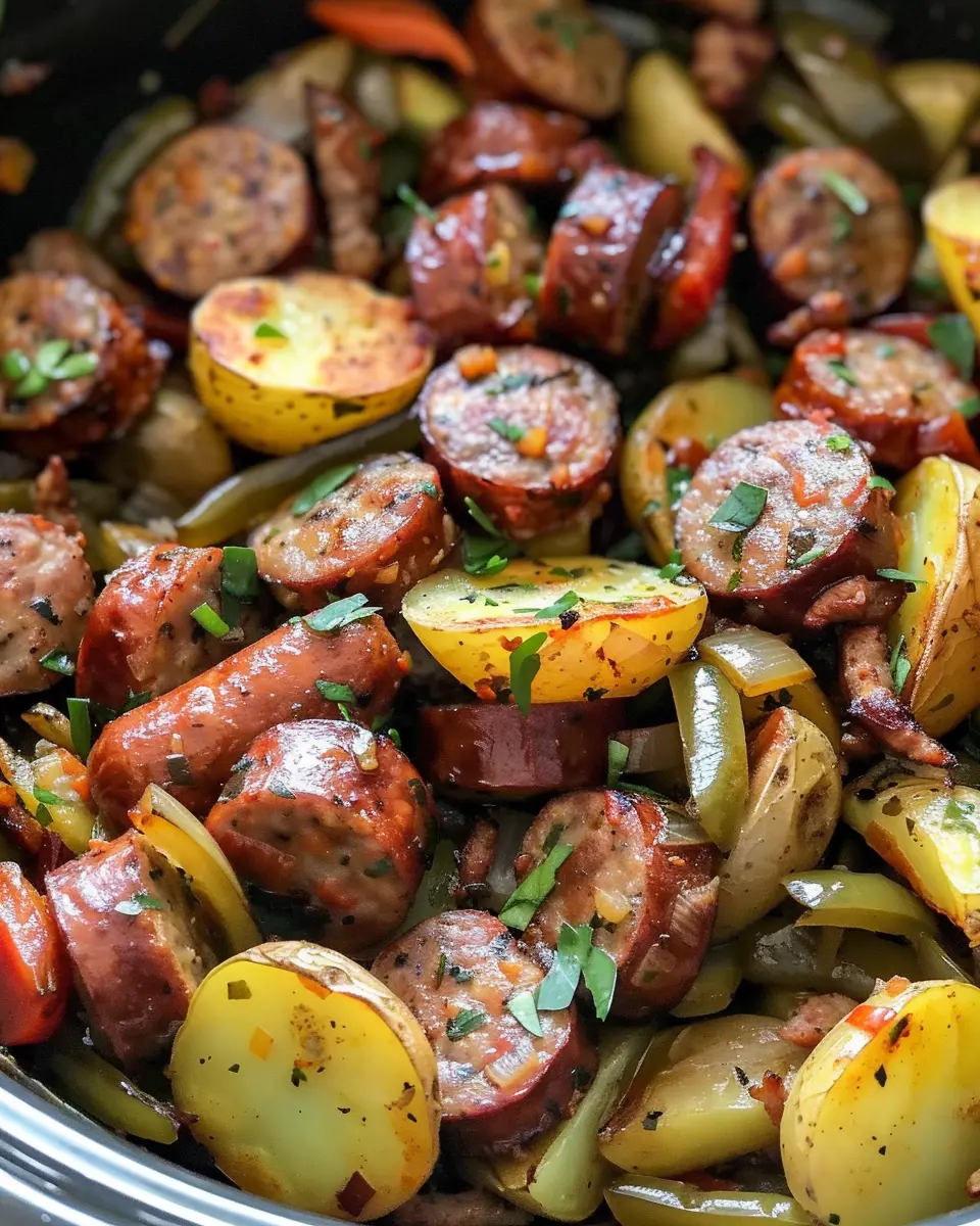 Crockpot Cajun Sausage & Potato