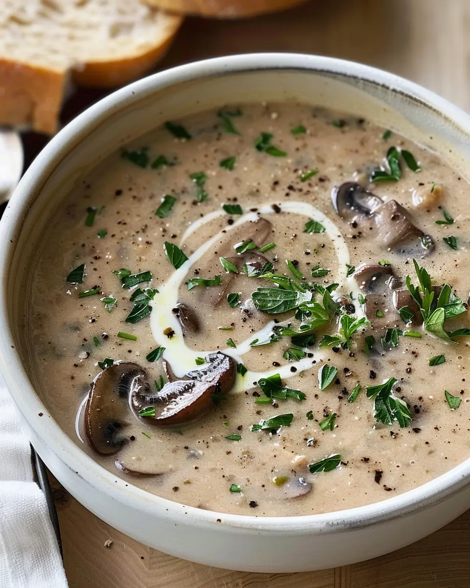 Crockpot Mushroom Soup
