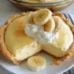 Crustless Low Calorie Banana Cream Pie