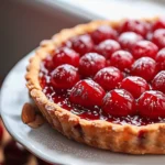 Cherry Almond Tart – A sweet, nutty delight with a glossy cherry topping!