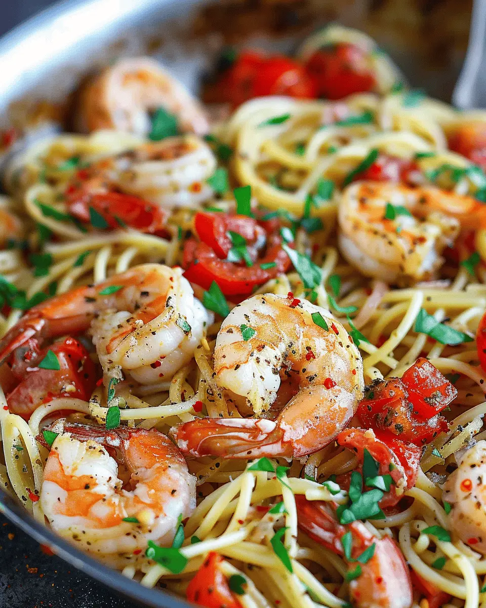 Mediterranean Shrimp Linguine