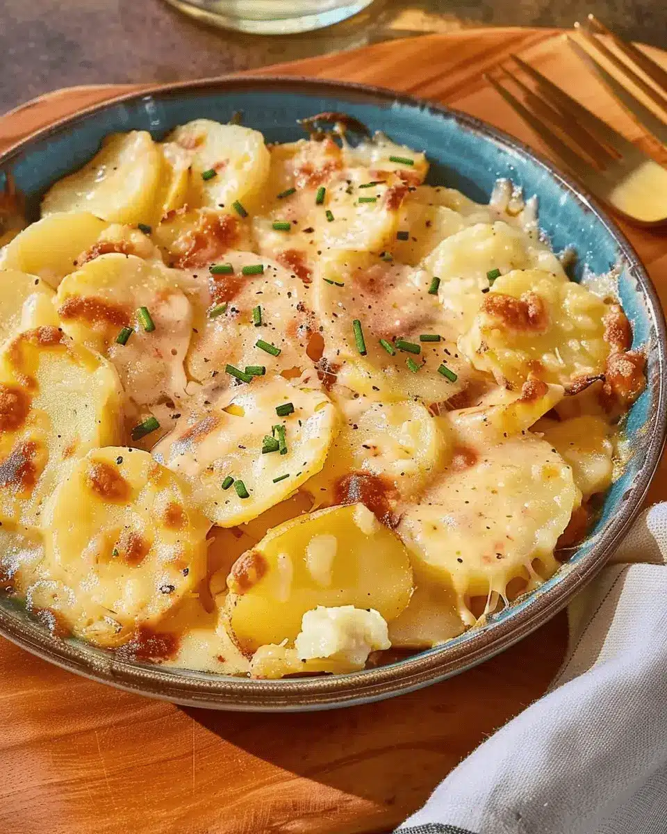 Slow-cooked Scalloped Potatoes