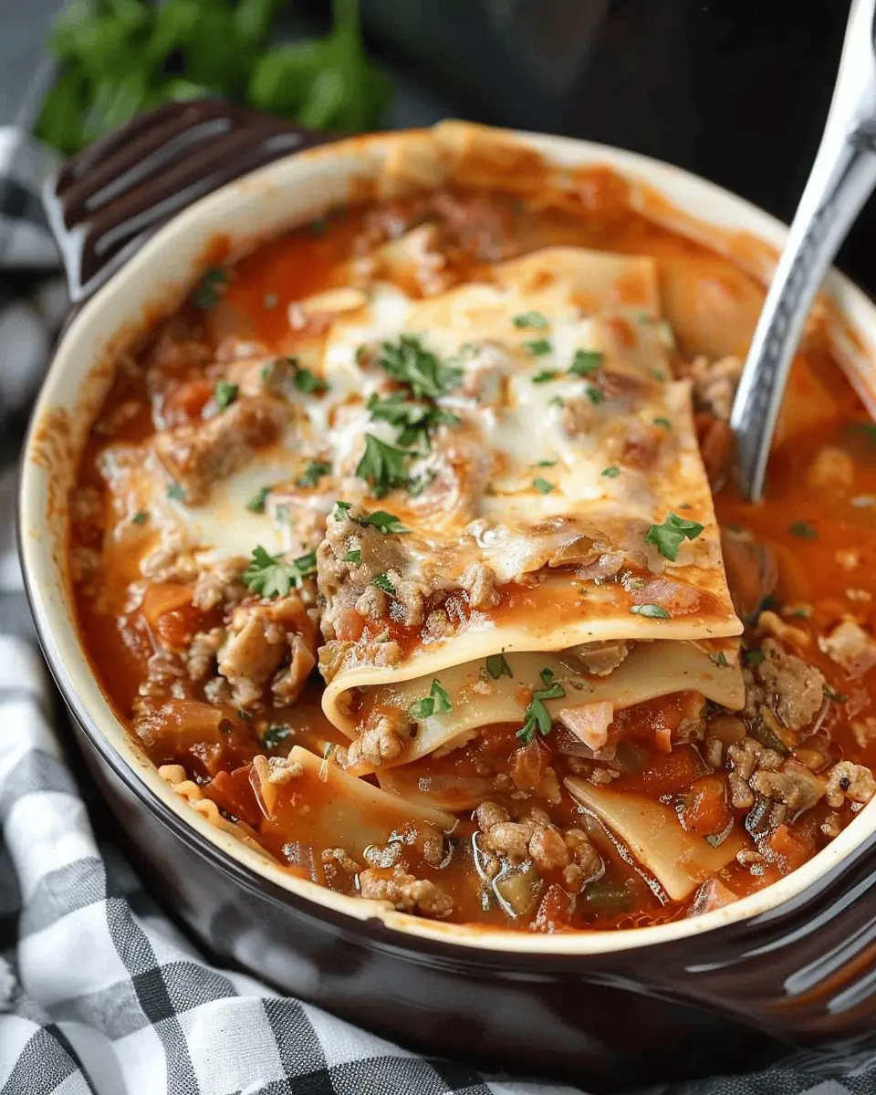Crockpot Lasagna Soup: Easy Comfort Food for Busy Weeknights