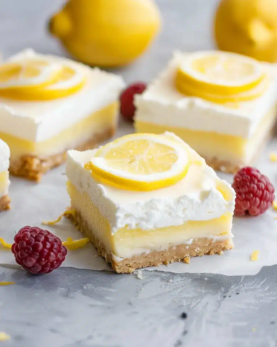 Skinny Greek Yogurt Lemon Bars