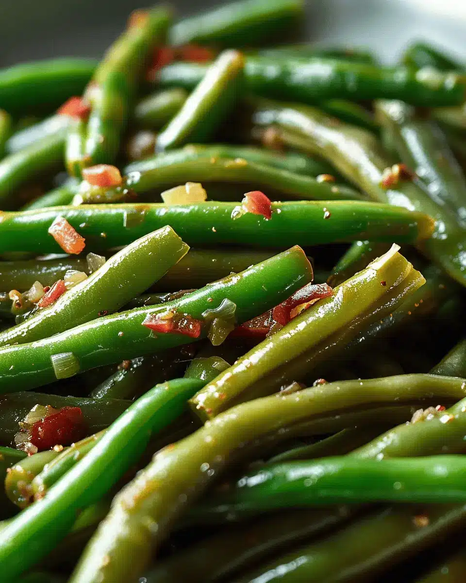 Slow-Cooked Green Beans with Savory Turkey Bacon Delight