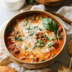 Easy Creamy Lasagna Soup