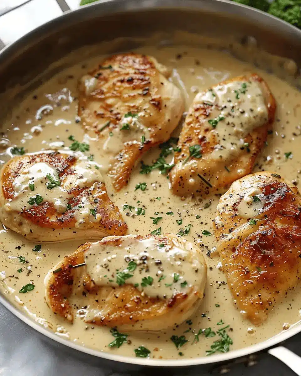 CREAMY GARLIC CHICKEN