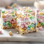 Rainbow Marshmallow Lucky Charms Bars – A colorful, fun, and sweet treat!