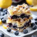 Blueberry Lemon Crumble Bars – A buttery, tangy, and sweet delight!