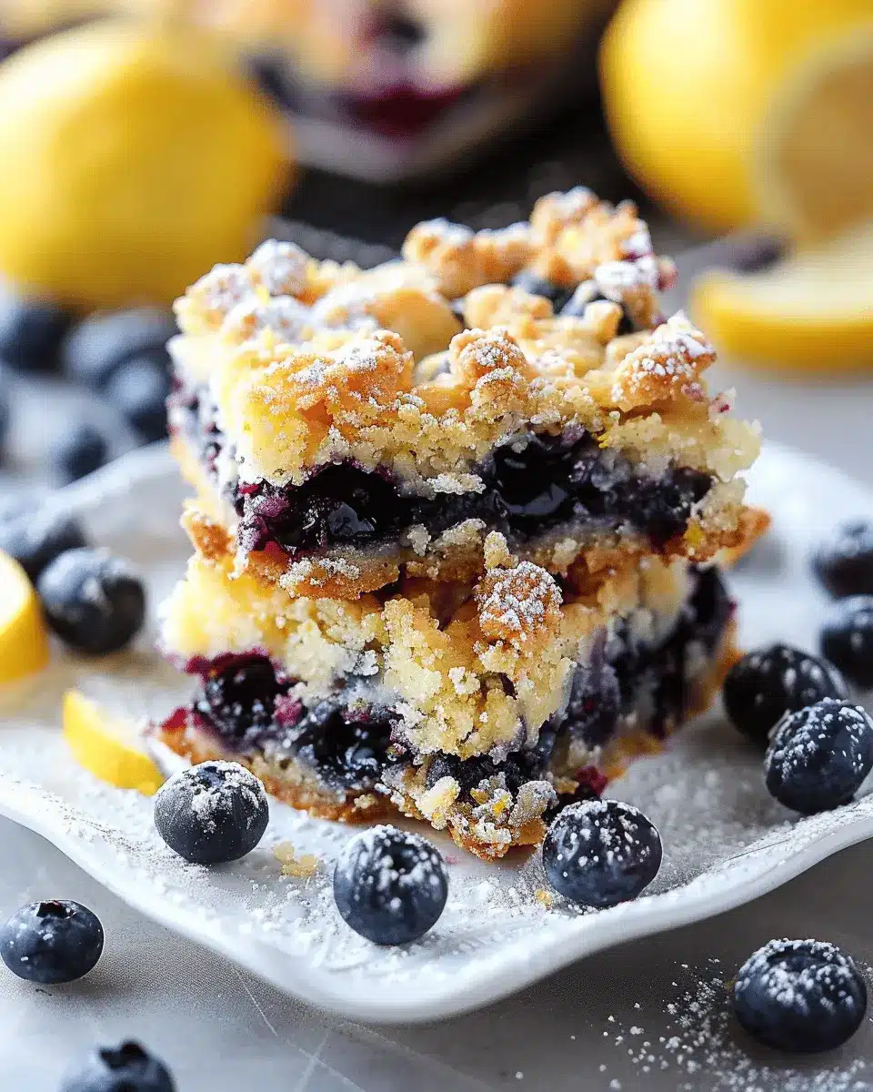 Blueberry Lemon Crumble Bars: A Sweet Indulgence Made Easy