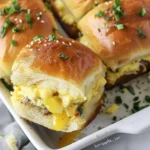 Hawaiian Roll Egg Breakfast Sliders