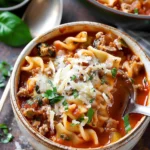 Easy Lasagna Soup
