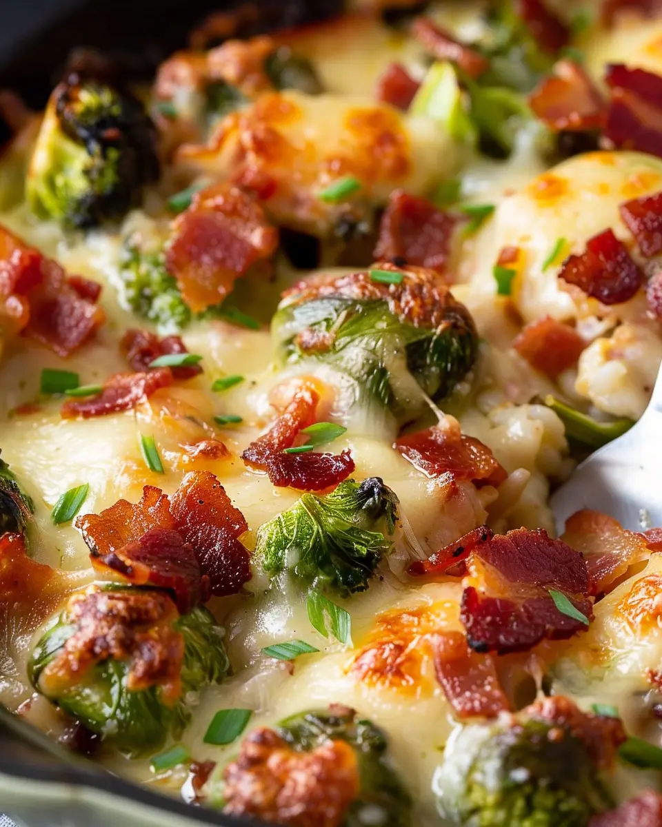 Cheesy Turkey Bacon Brussels Sprouts: A Delightful Side Dish