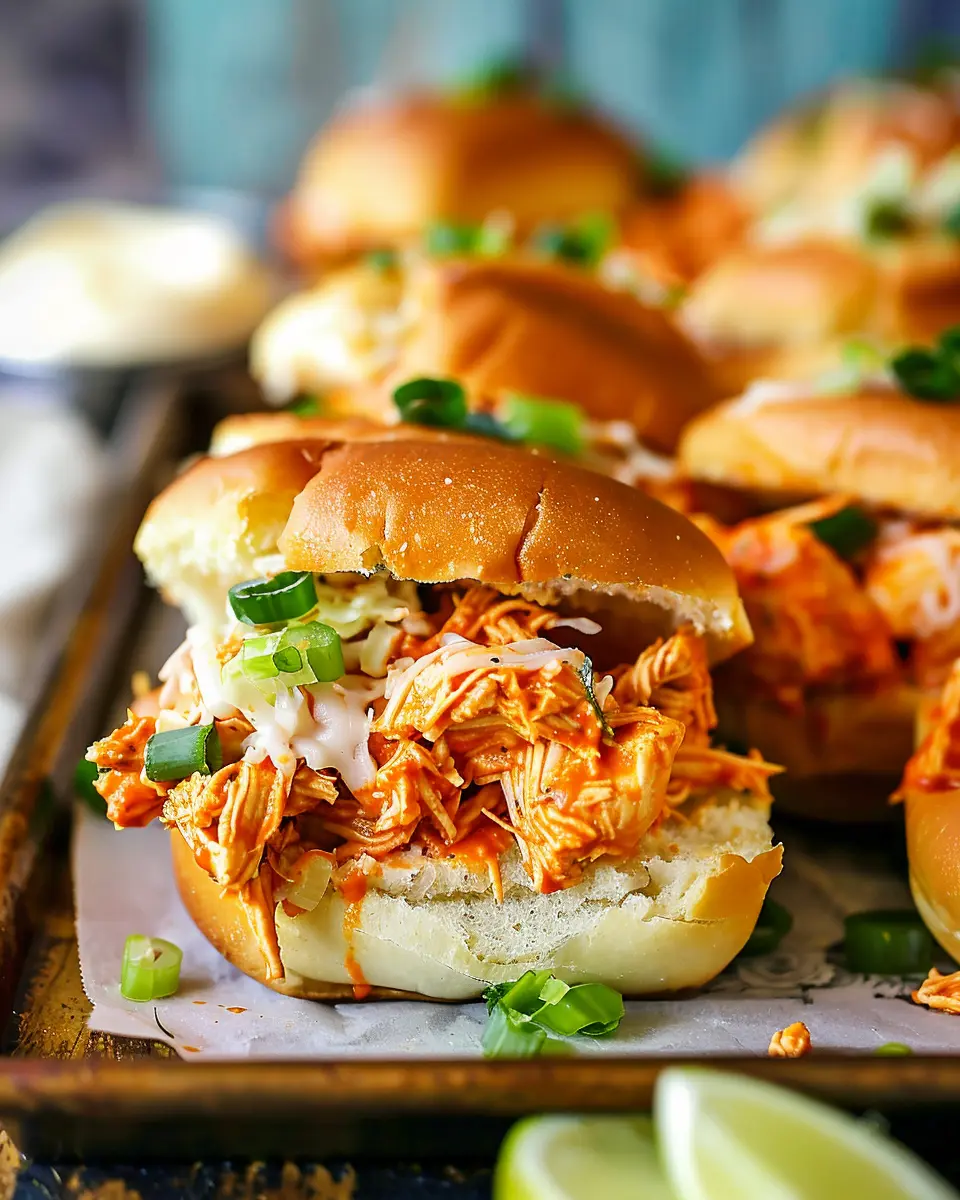 Buffalo Chicken Sliders