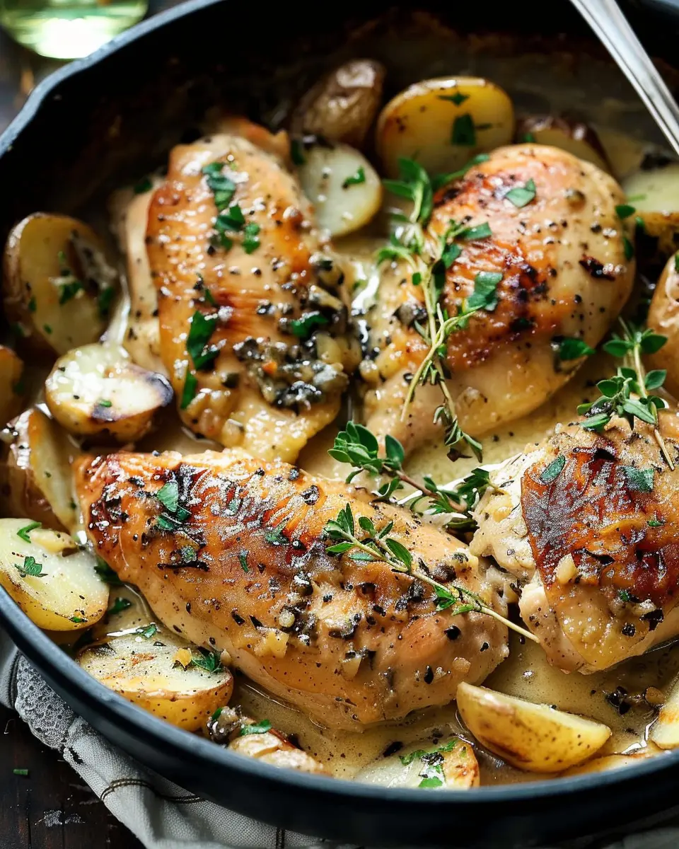 Boursin Chicken and Potatoes