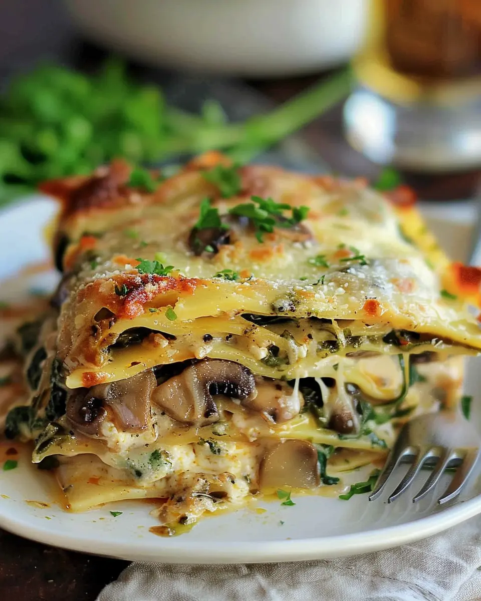 Mushroom and Spinach Lasagna Recipe: A Comforting Delight