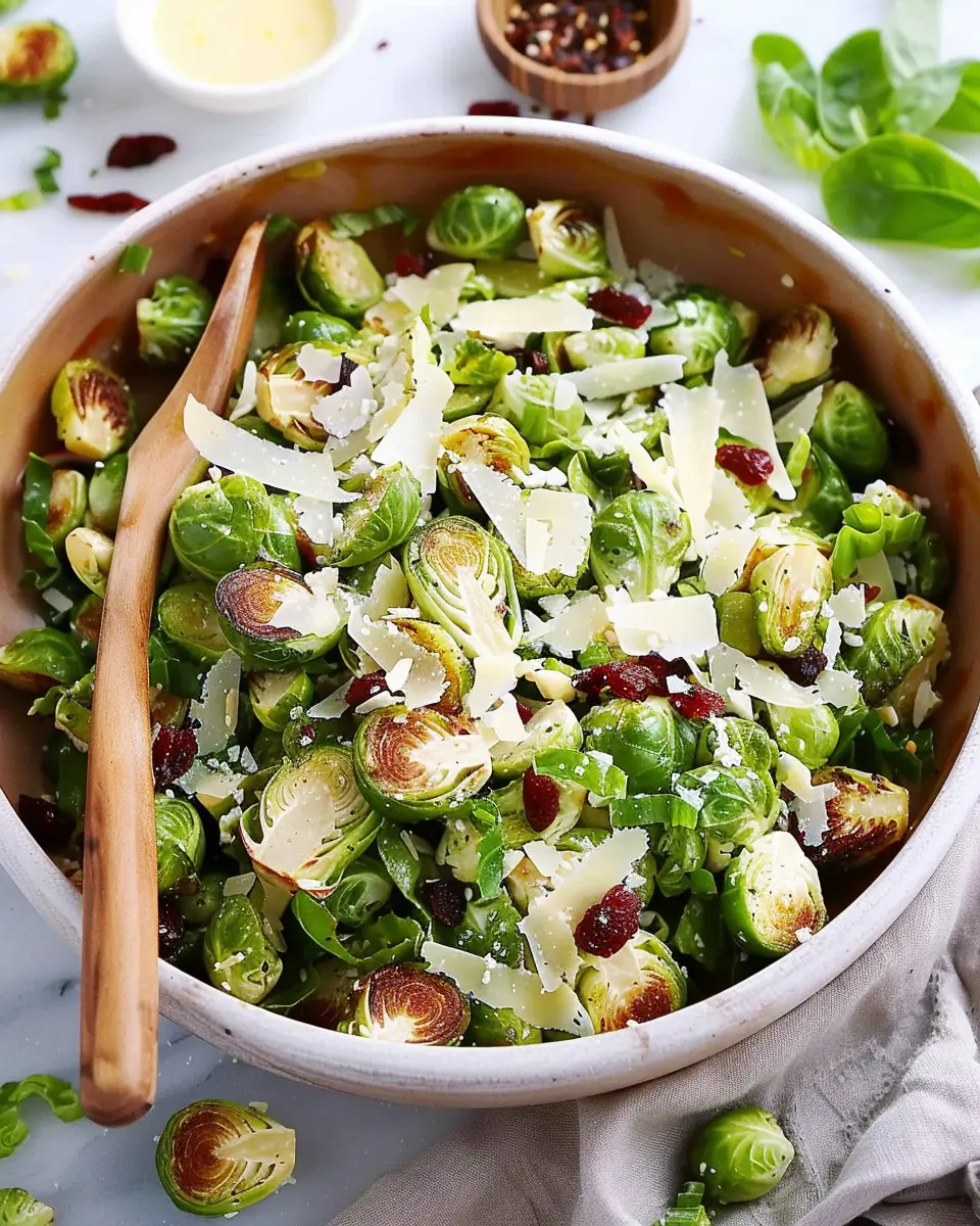 Parmesan Brussels Sprouts Salad: A Flavorful Twist with Turkey Bacon