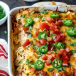 Easy Chicken Burrito Casserole