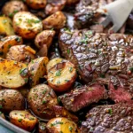 Garlic Butter Steak and Potatoes Skillet