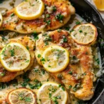 Chicken piccata w/ lemon sauce