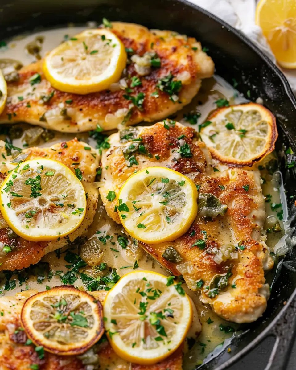 Chicken Piccata w Lemon Sauce: A Quick and Zesty Delight
