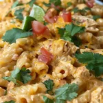 Crockpot Chicken Enchilada Pasta