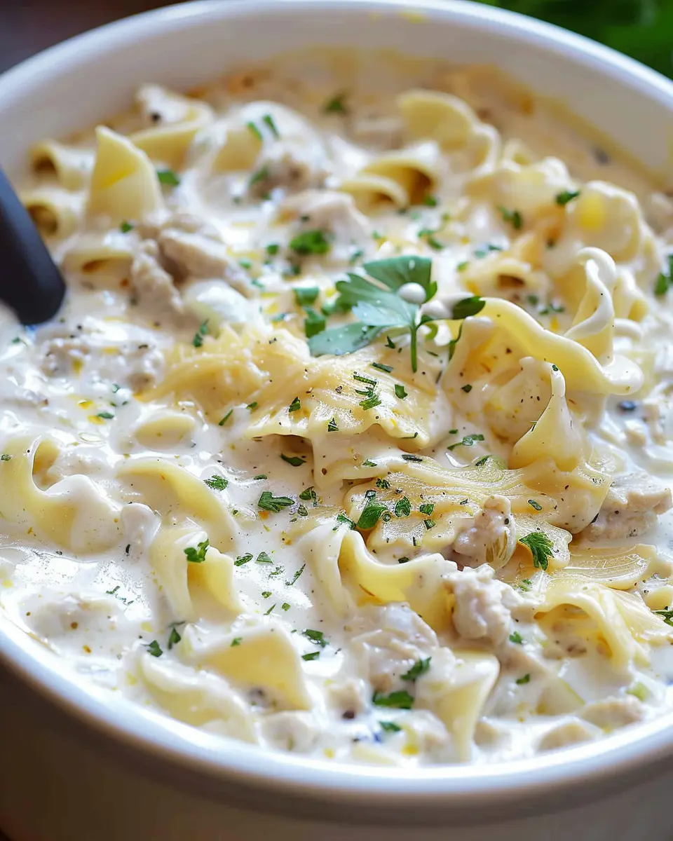 Crockpot White Lasagna Soup: Easy Comfort Food with Turkey Bacon