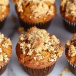 Pumpkin Streusel Oat Muffins