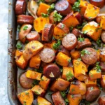 Honey Garlic Sausage Sweet Potatoes