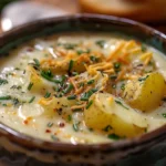 Cheddar Garlic Herb Potato Soup