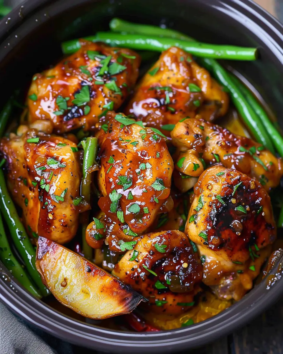 Slow Cooker Honey Garlic Chicken