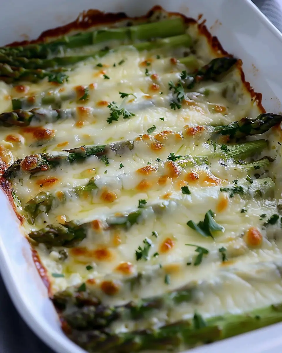 Cheesy Asparagus Casserole Keto Recipe: Easy Turkey Bacon Delight