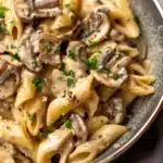 Vegan mushroom pasta