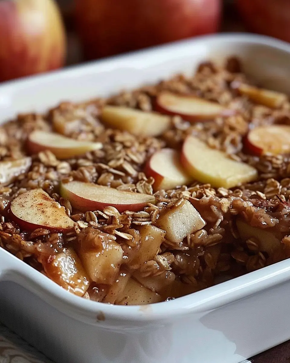 Amish-Style Apple and Cinnamon Baked Oatmeal: A Cozy Delight